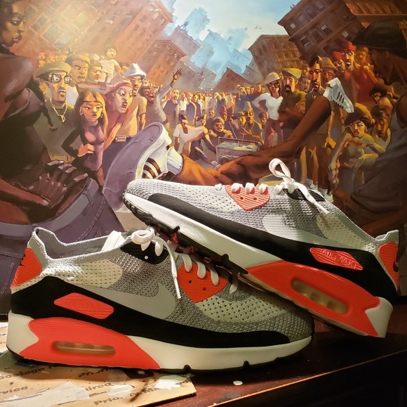 SOLD.....Air Max 90 infrared flyknit - Picture 4 of 8